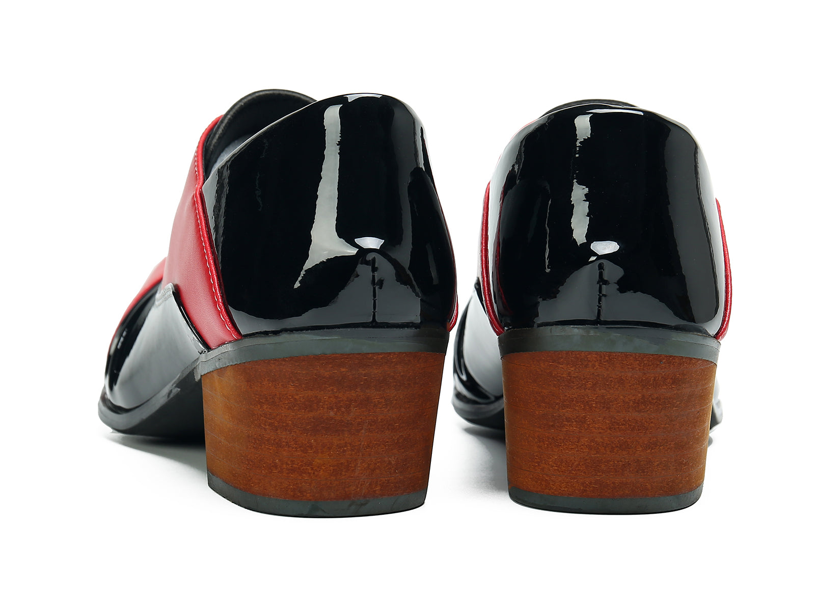 Men's Cuban Heel Leather Western Opera Pumps