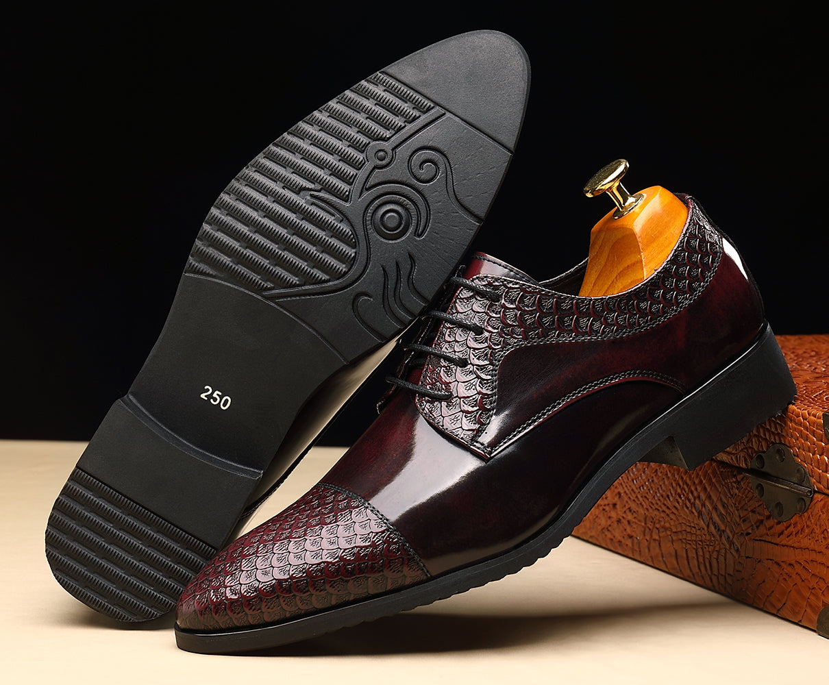 Zapatos Derby de negocios compuestos para hombre