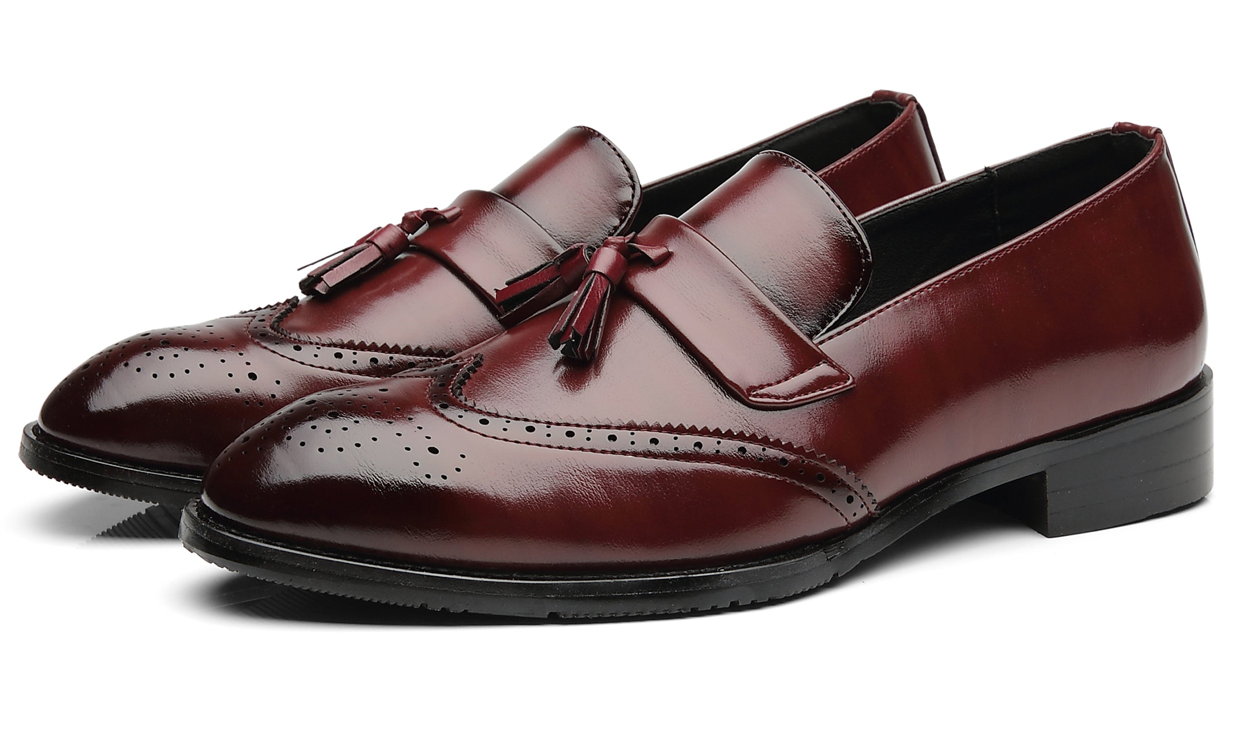Men's Wingtip Smoking Loafers