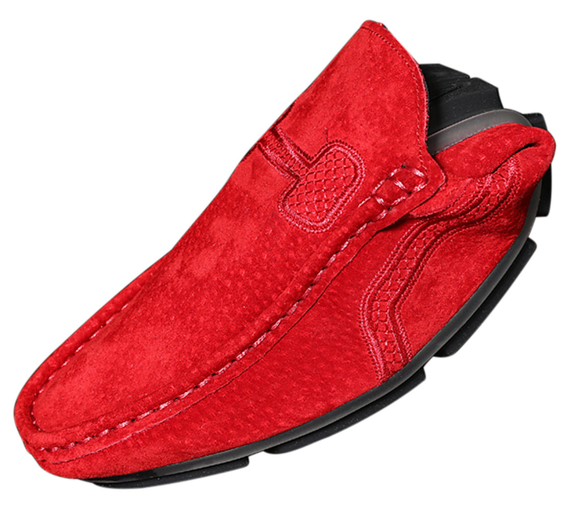 Mocasines de conducción con costuras para hombre
