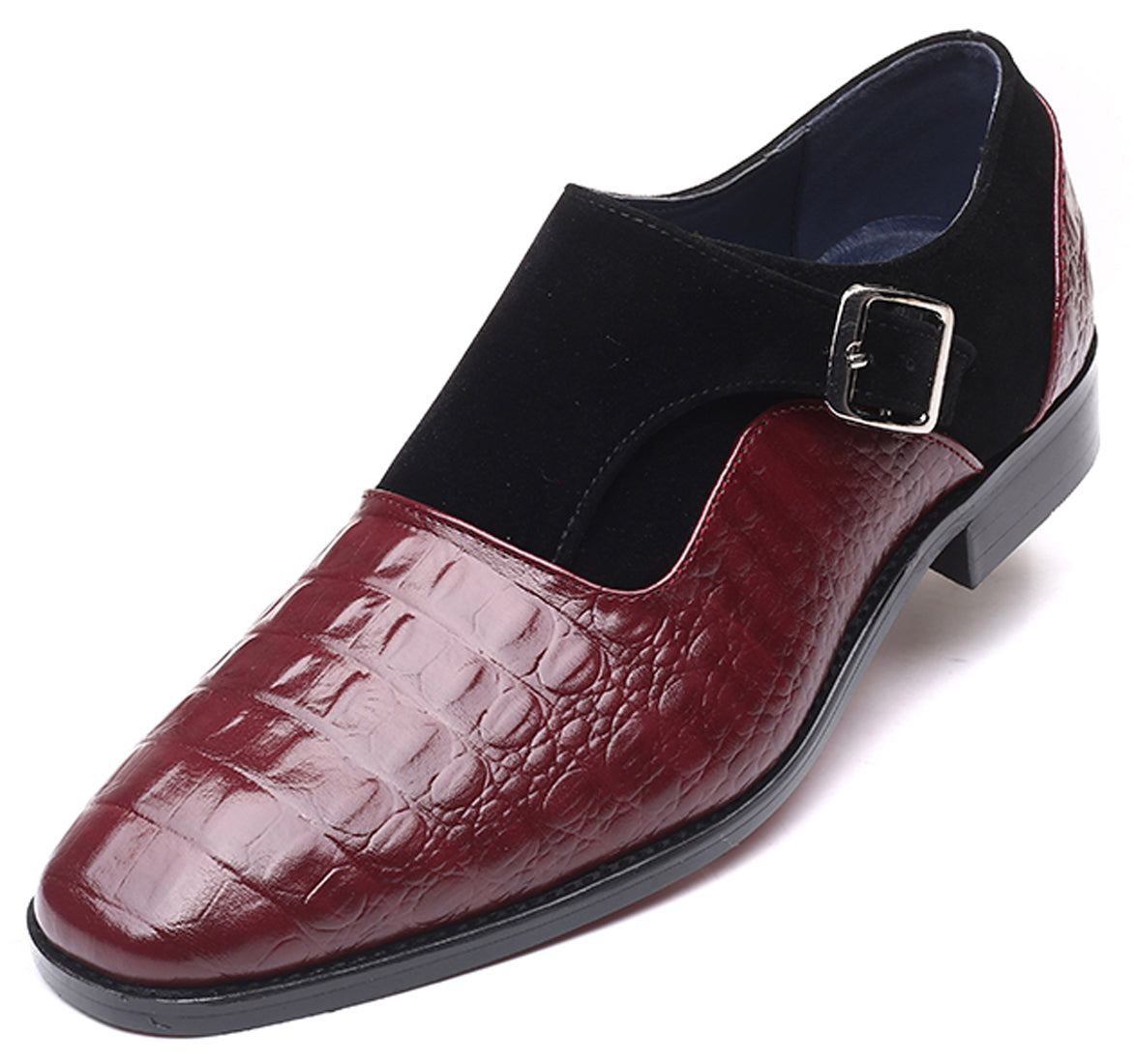 Mocasines para fumar de ante de cocodrilo para hombre