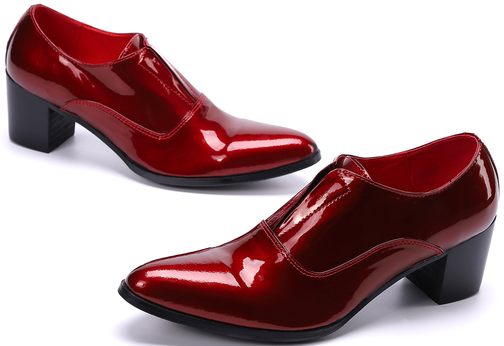 Men's Slip-on Cuban Heel Leather Loafer