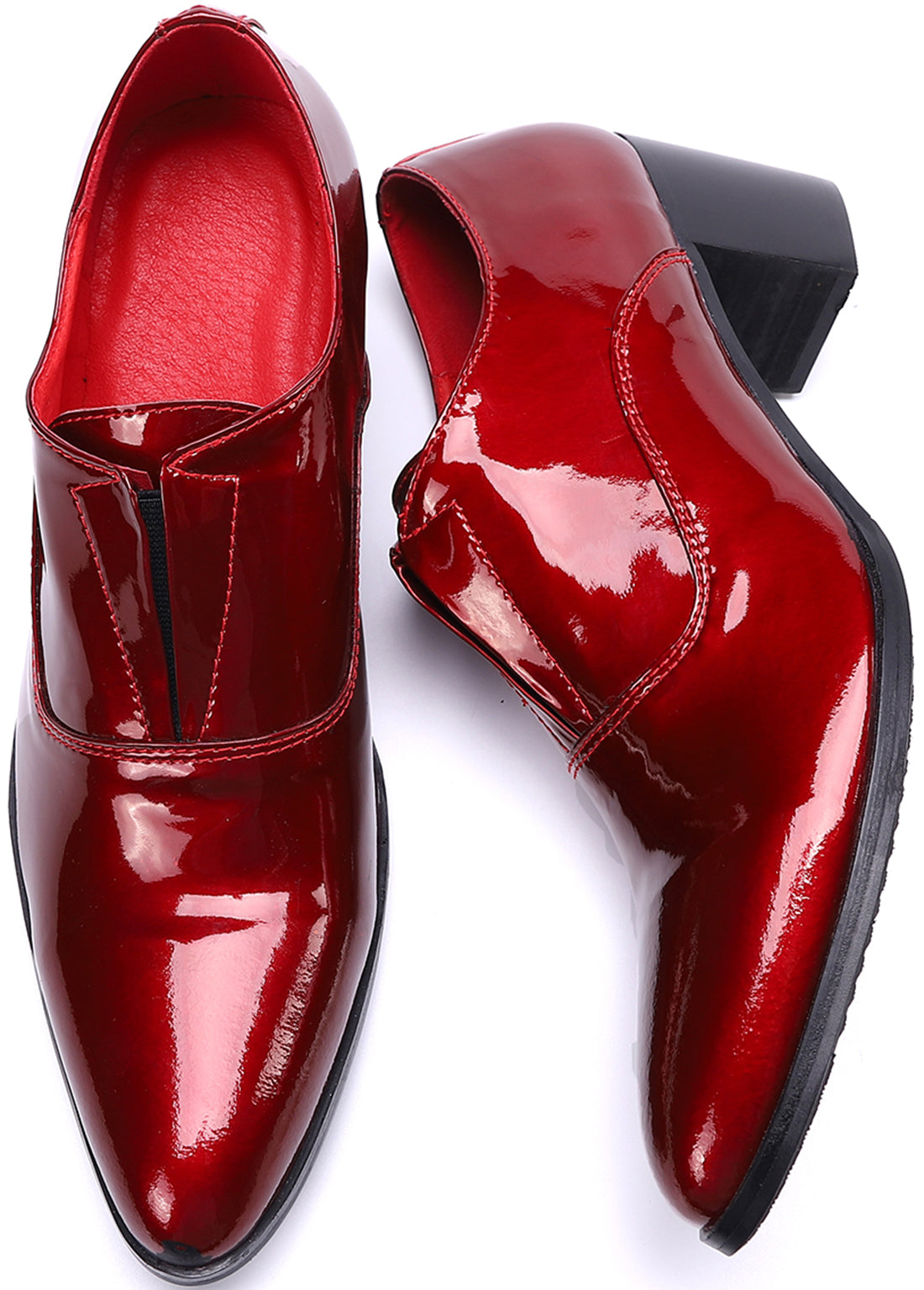 Men's Slip-on Cuban Heel Leather Loafer