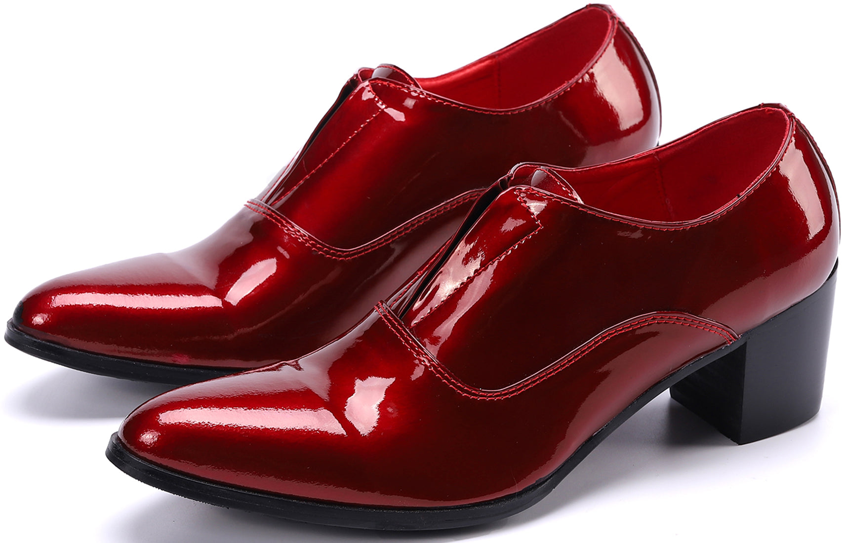 Men's Slip-on Cuban Heel Leather Loafer