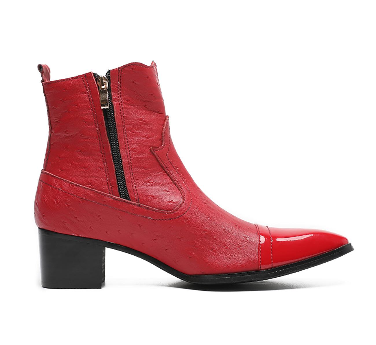 Botas vaqueras con punta redonda para hombre