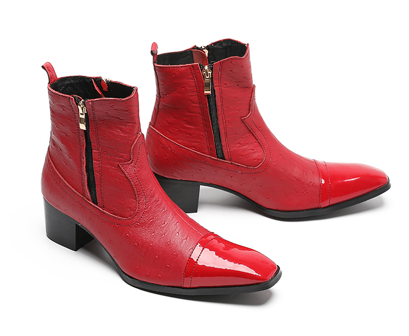 Botas vaqueras con punta redonda para hombre