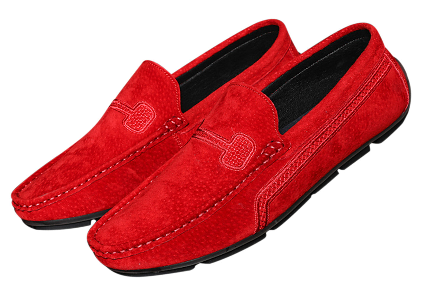 Mocasines de conducción con costuras para hombre