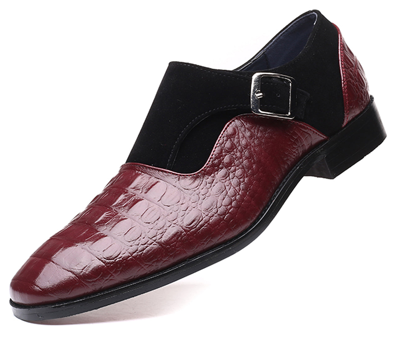 Mocasines para fumar de ante de cocodrilo para hombre