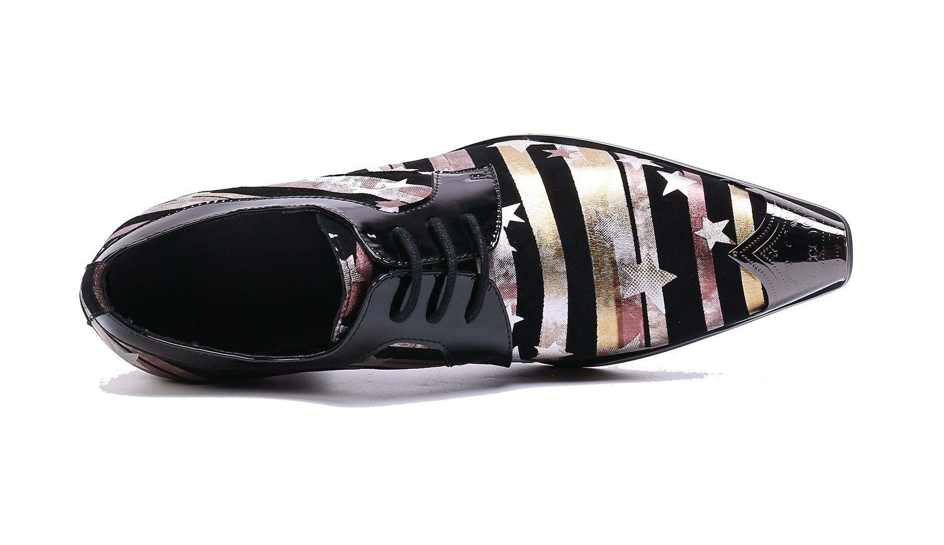 Zapatos occidentales de cuero con punta lisa y punta metálica para hombre