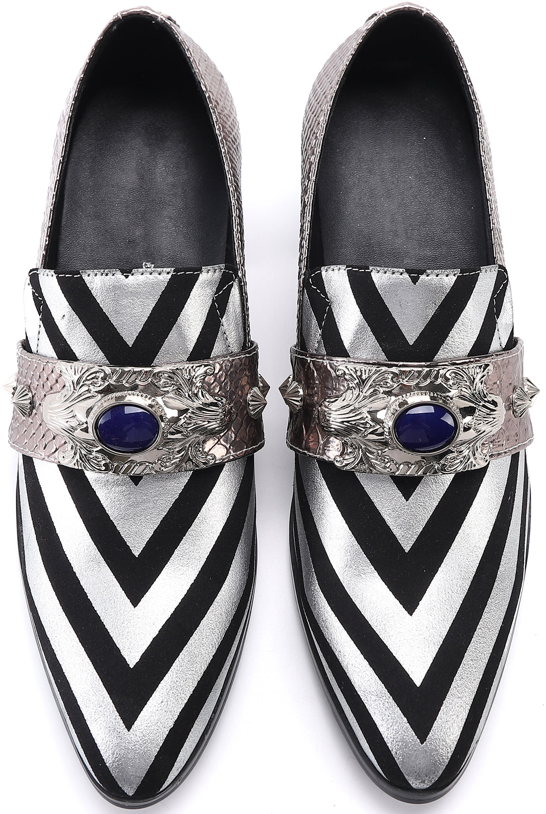 Men's Leather Jewelry Opera Pumps