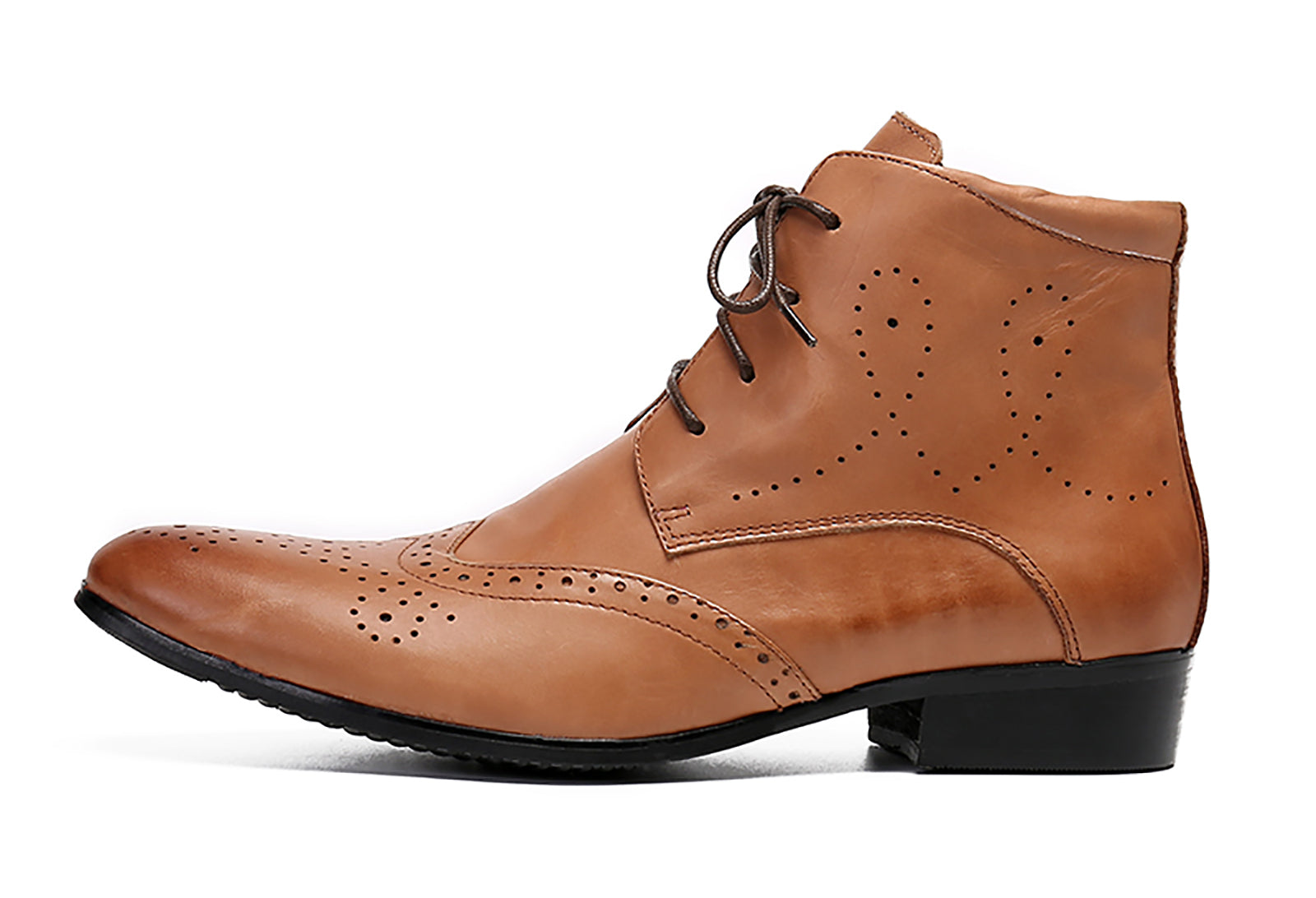 Men's Leather Lace-Up Dress Boots