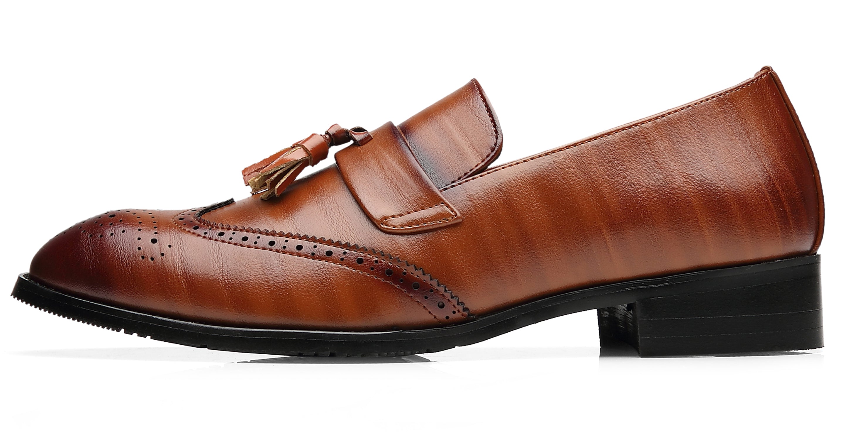 Men's Wingtip Smoking Loafers