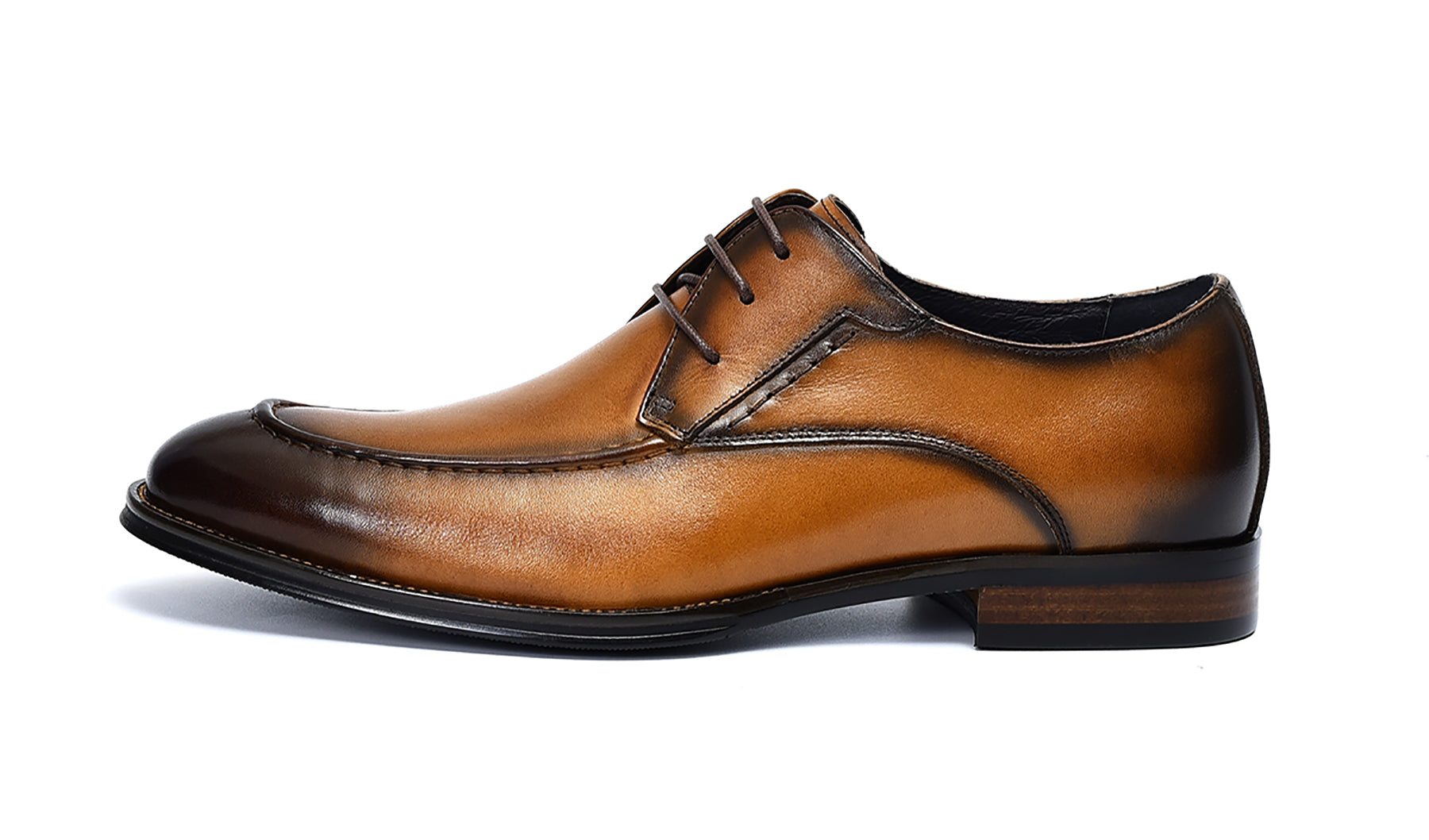 Men's Lace-up Wingtip Leather Derby