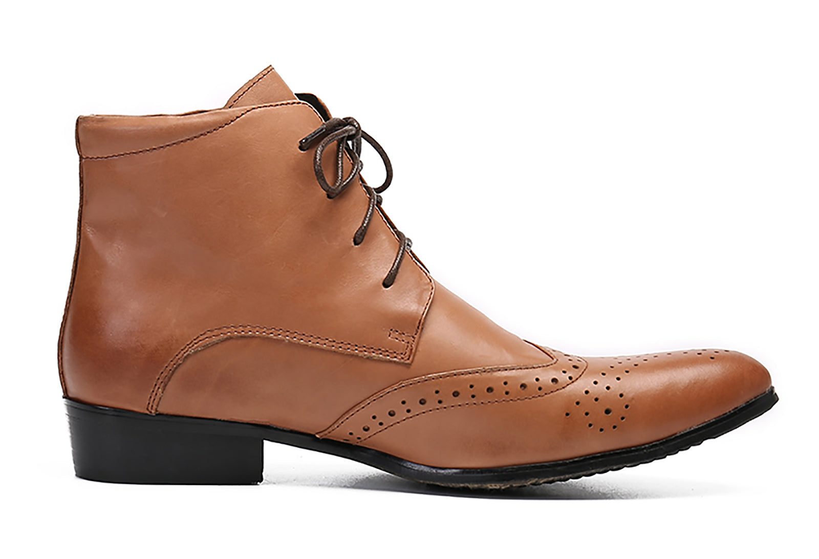 Men's Leather Lace-Up Dress Boots