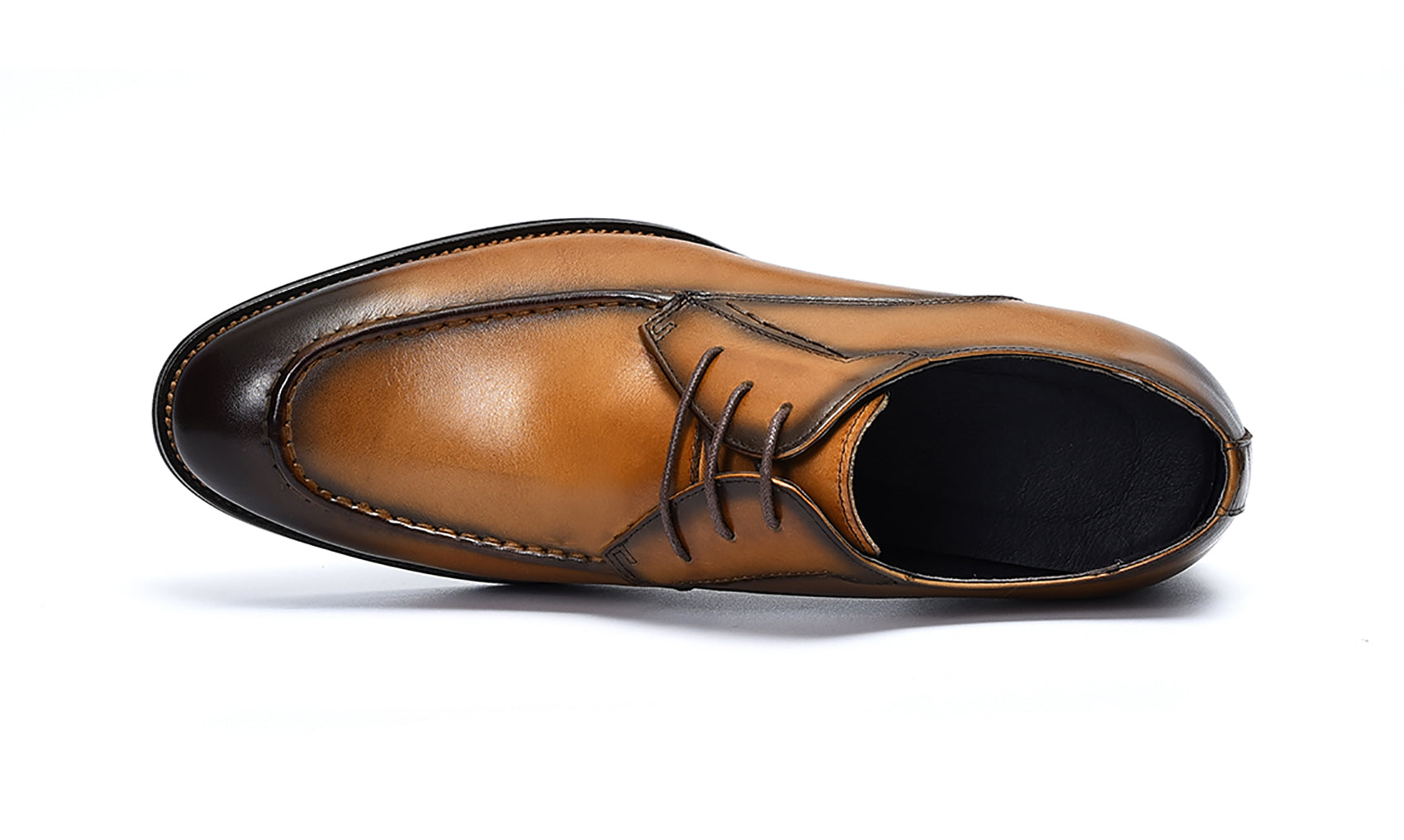 Men's Lace-up Wingtip Leather Derby