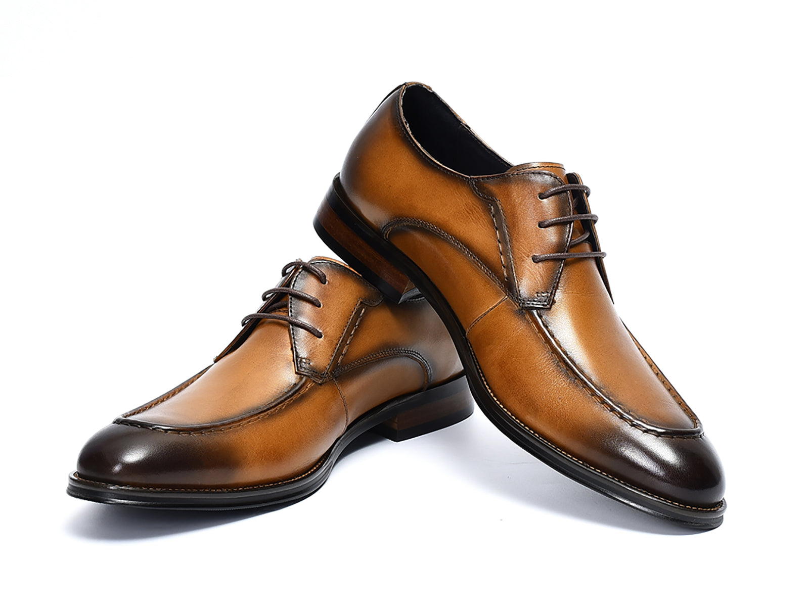 Men's Lace-up Wingtip Leather Derby