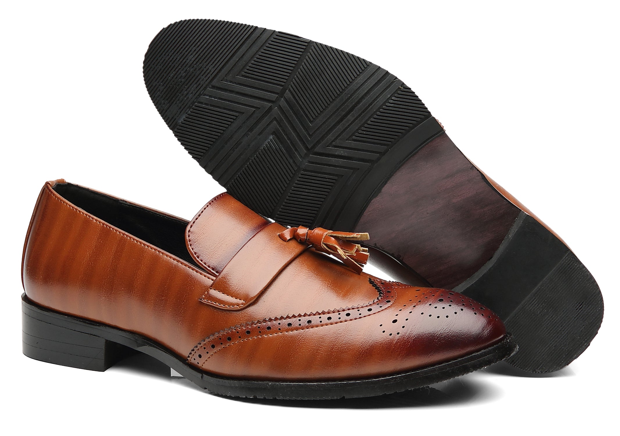 Men's Wingtip Smoking Loafers