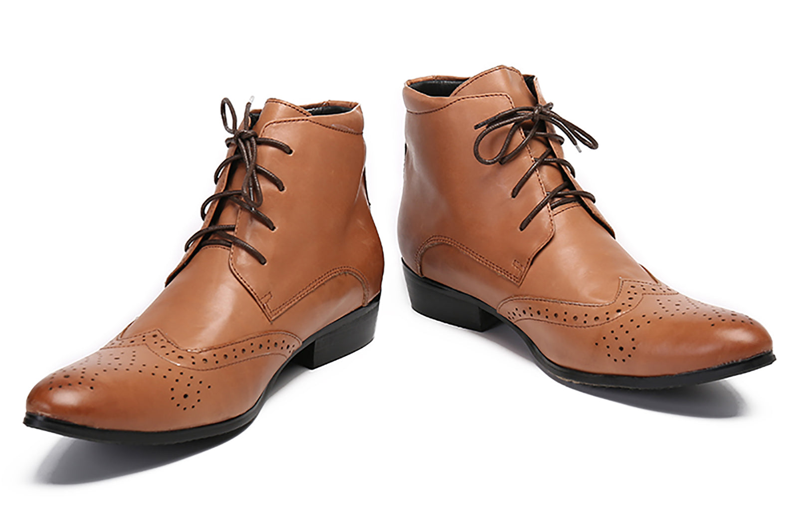 Men's Leather Lace-Up Dress Boots