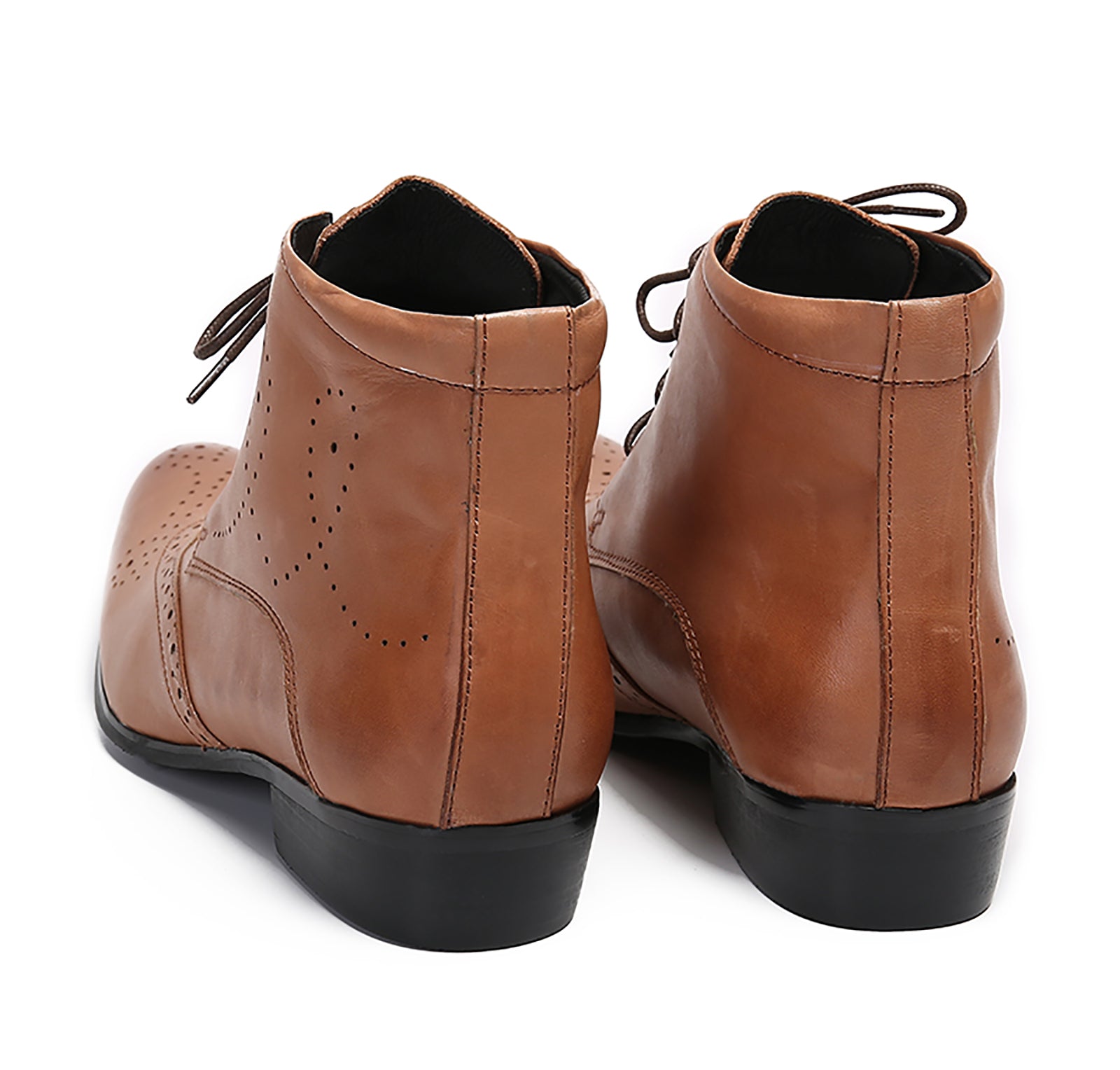Men's Leather Lace-Up Dress Boots