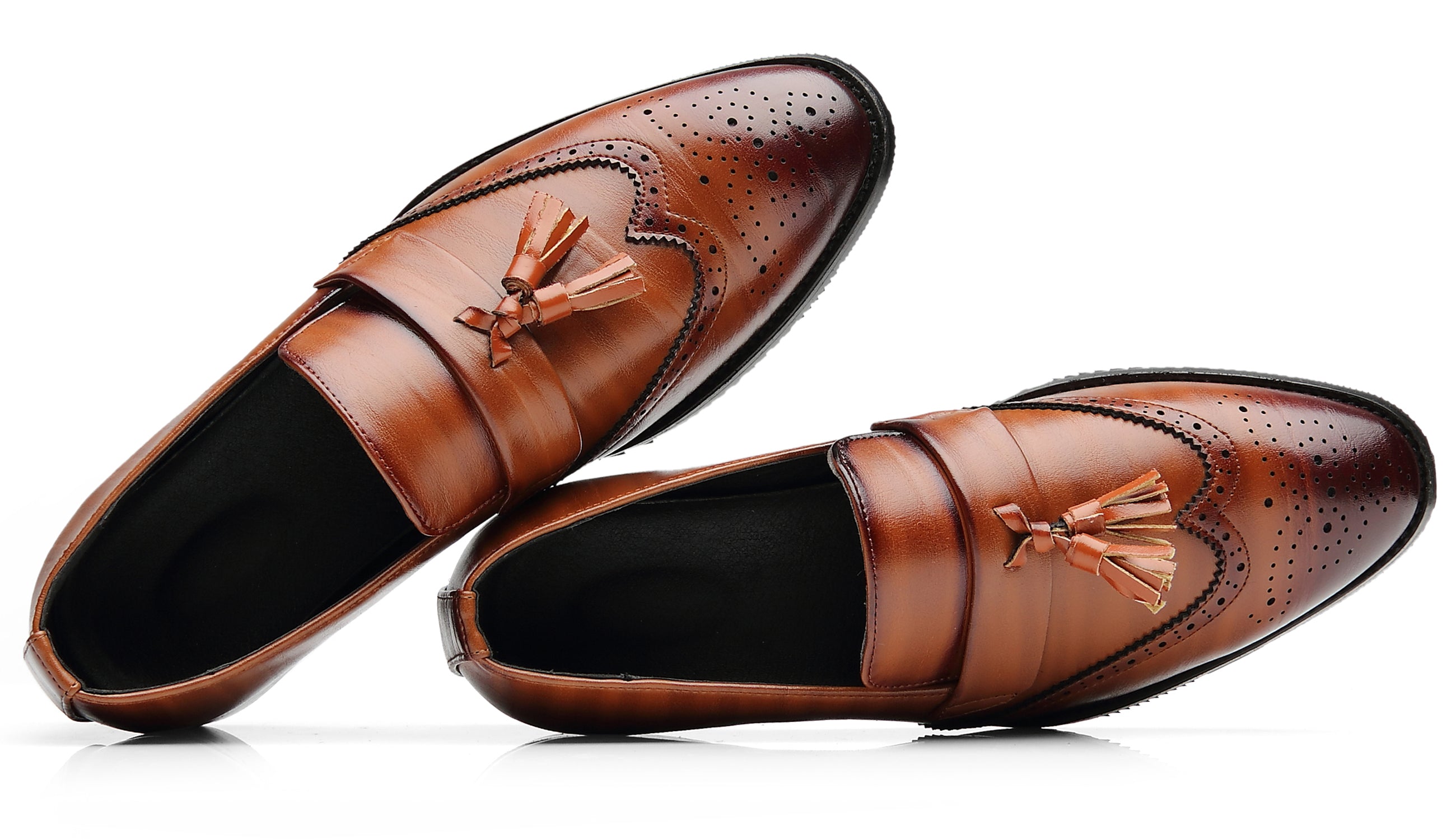 Men's Wingtip Smoking Loafers