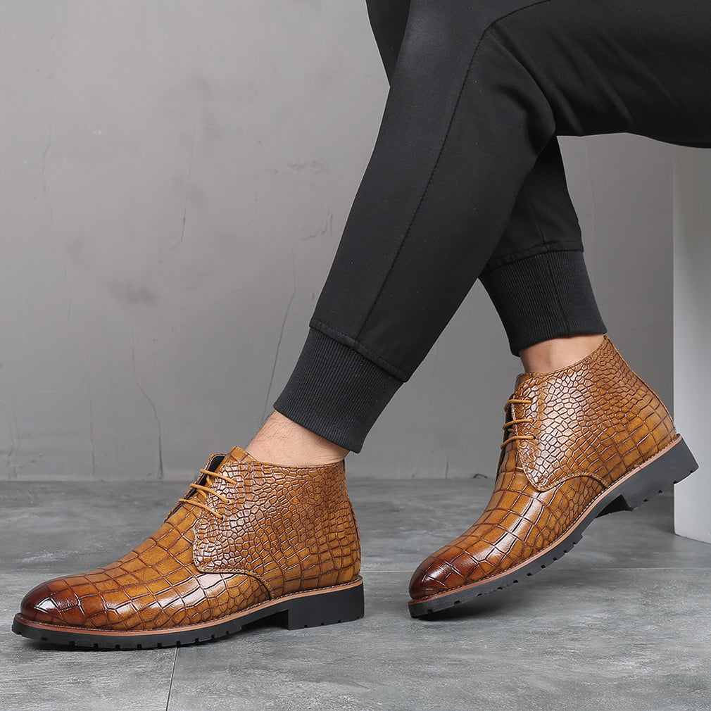 Botas casuales en relieve para hombre