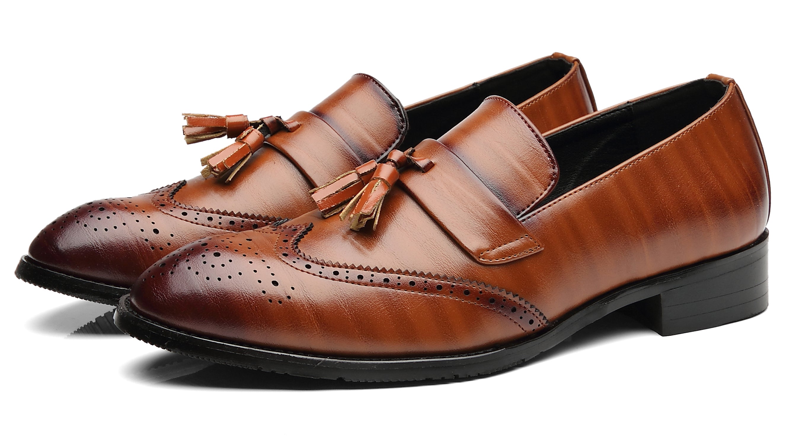 Men's Wingtip Smoking Loafers
