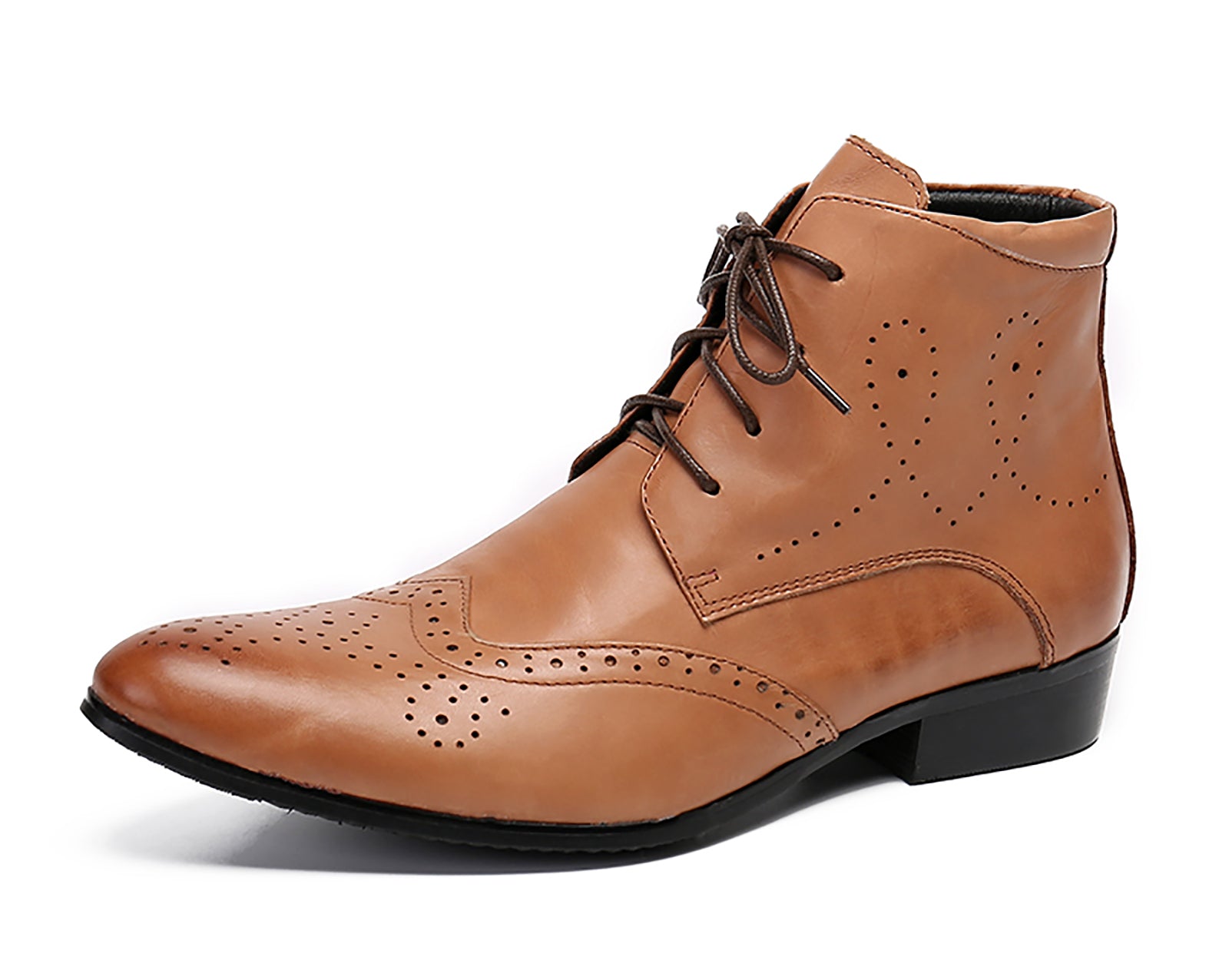 Men's Leather Lace-Up Dress Boots