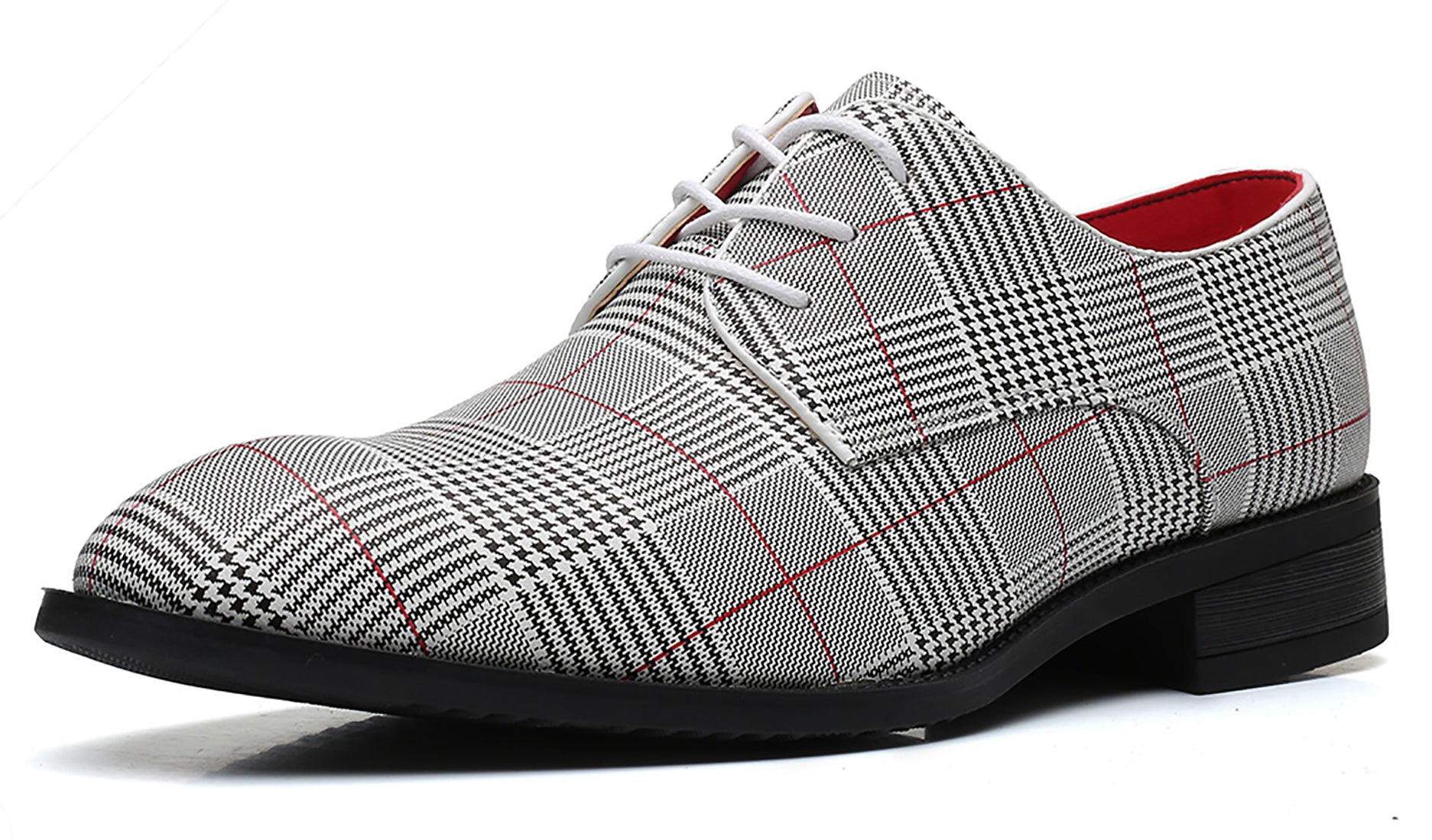 Men's Houndstooth Derby Shoes