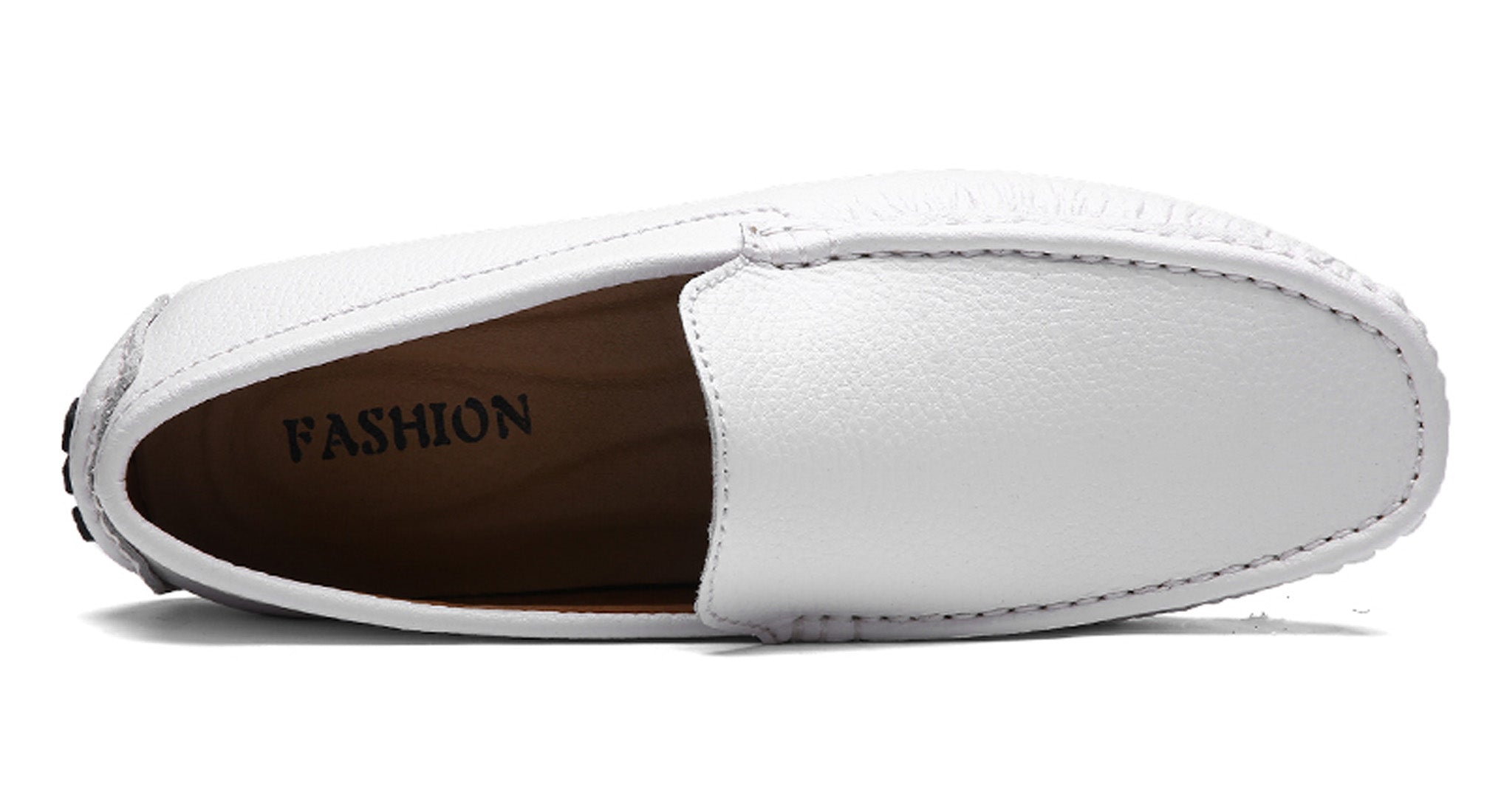 Mocasines de conducción lisos cosidos para hombre