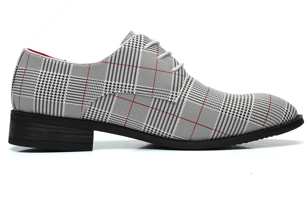 Men's Houndstooth Derby Shoes