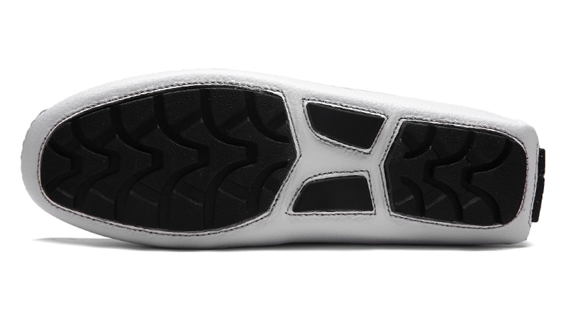 Mocasines de conducción lisos cosidos para hombre