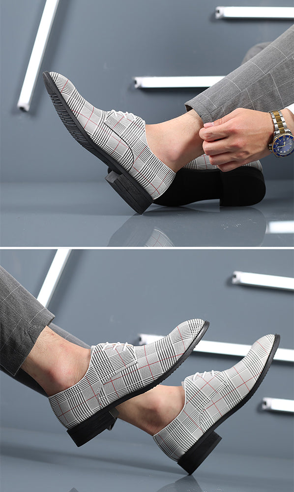 Men's Houndstooth Derby Shoes