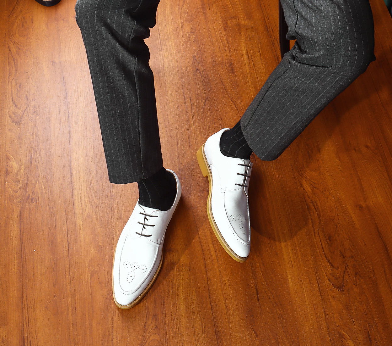 Men's Leather Brogue Formal Derby