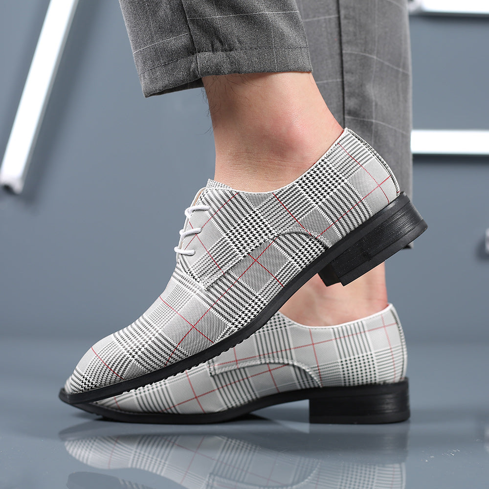 Men's Houndstooth Derby Shoes