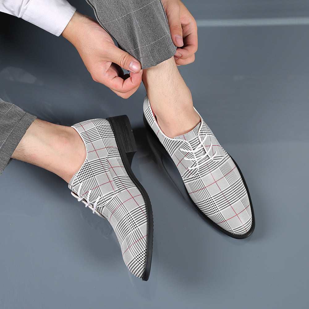 Men's Houndstooth Derby Shoes