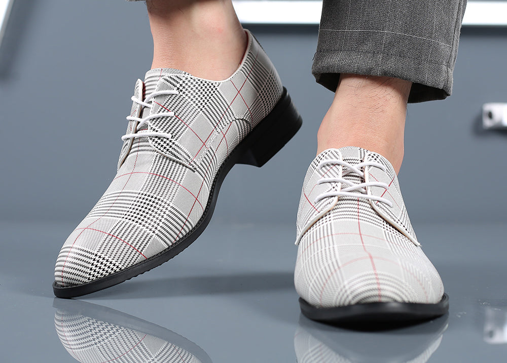 Men's Houndstooth Derby Shoes