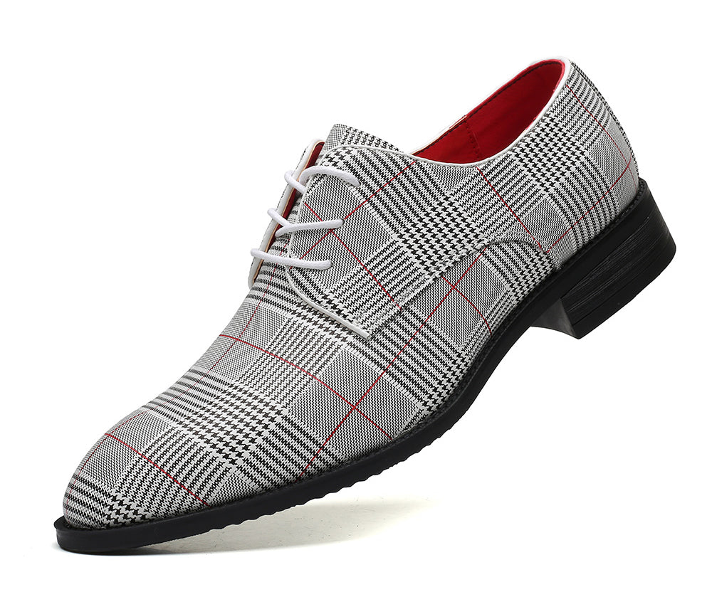 Men's Houndstooth Derby Shoes