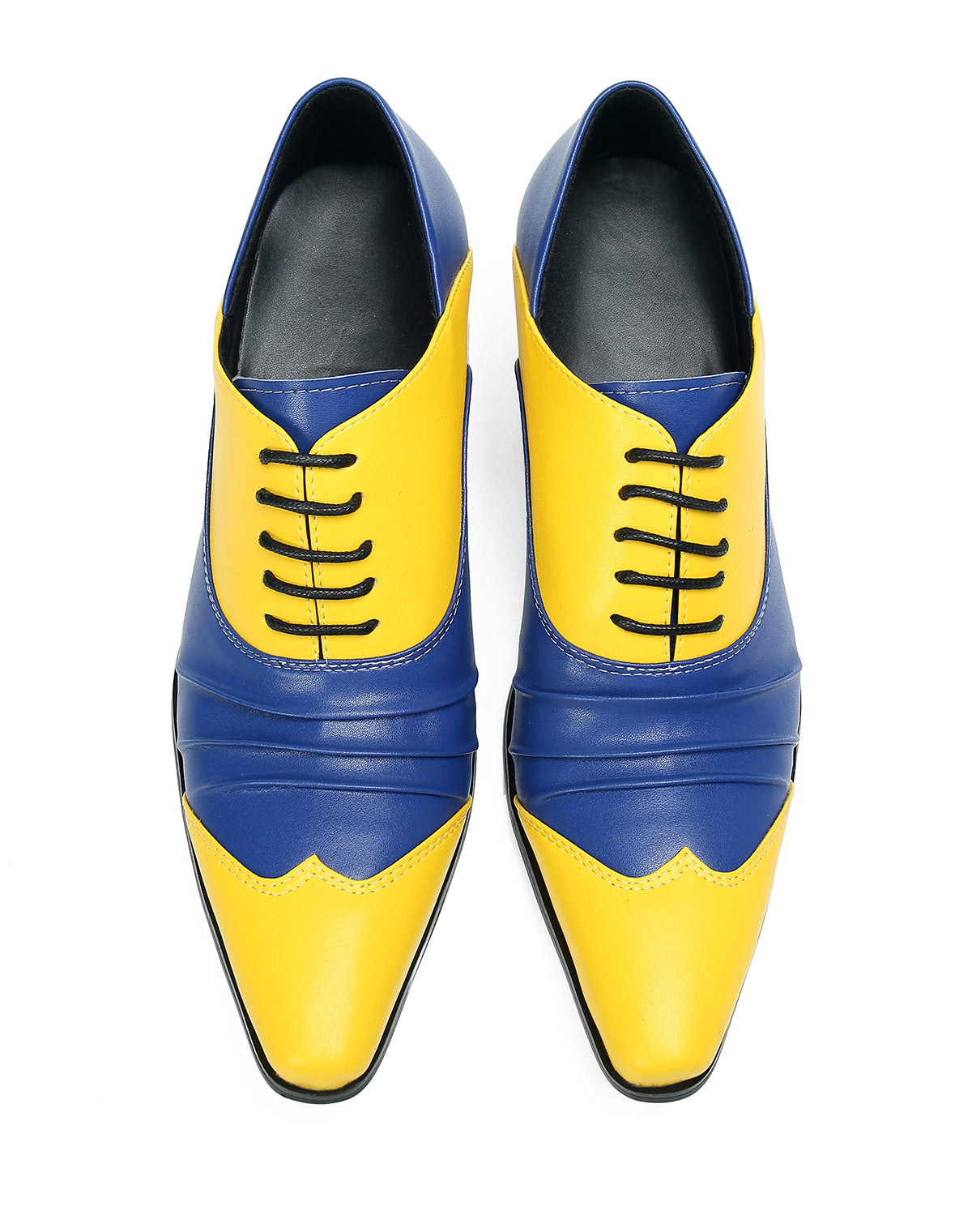 Men's Cuban Heel Leather Western Opera Pumps
