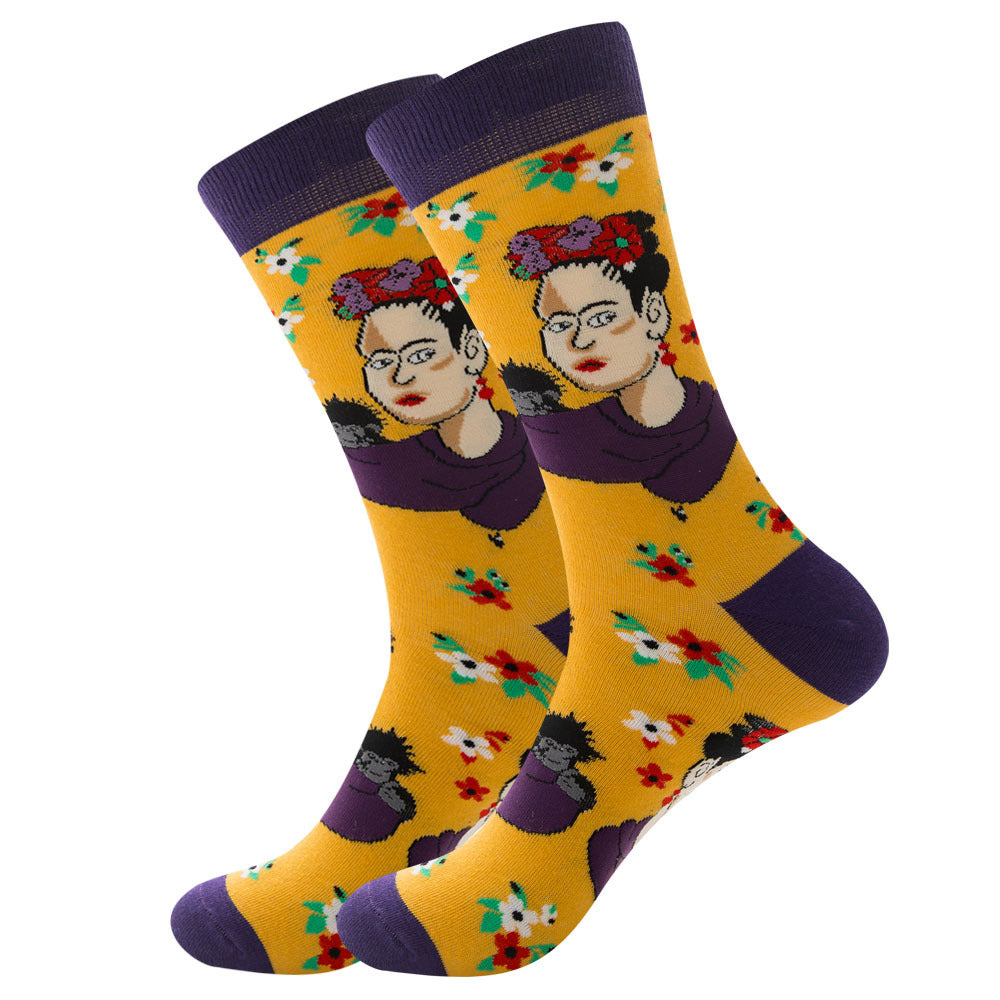 Juego de 1 par de calcetines de algodón divertidos